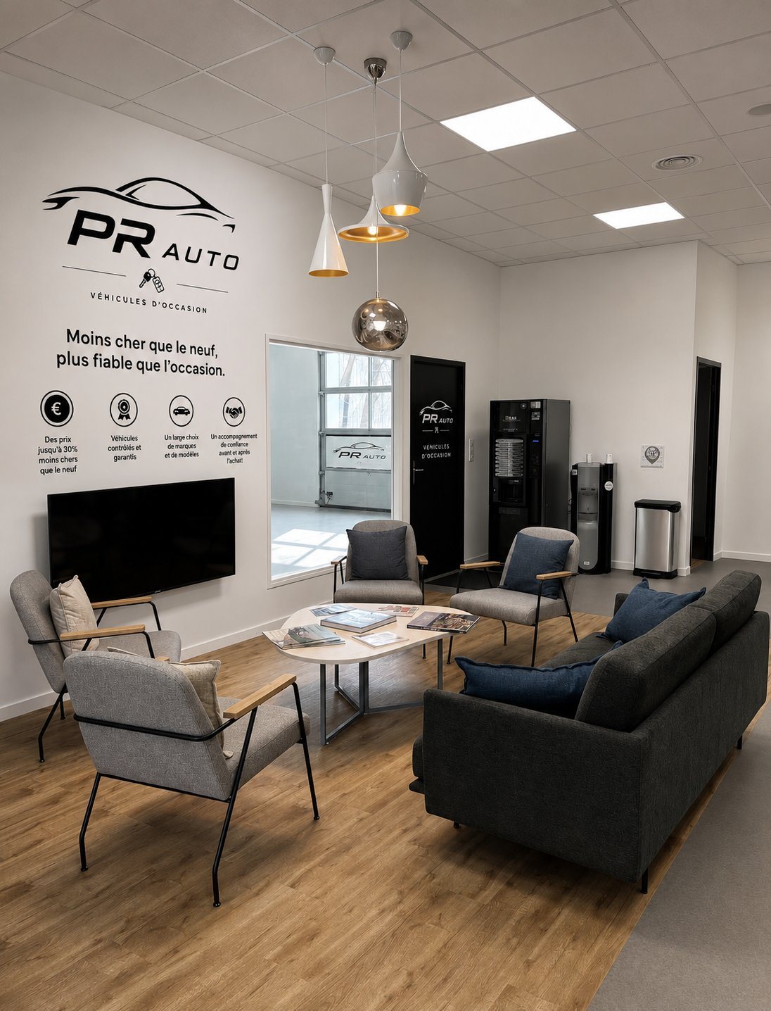 L'espace d'accueil de PR AUTO